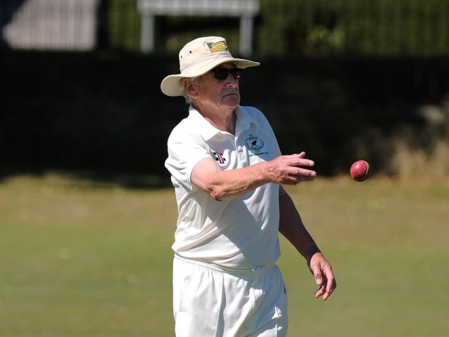 Ravenscar CC chairman John Morrison in fielding action