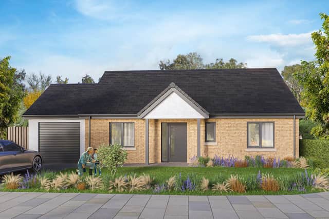An artist's impression of what some of the new properties could look like.