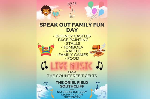 The Speak Out Family Fun Day takes place on July 16