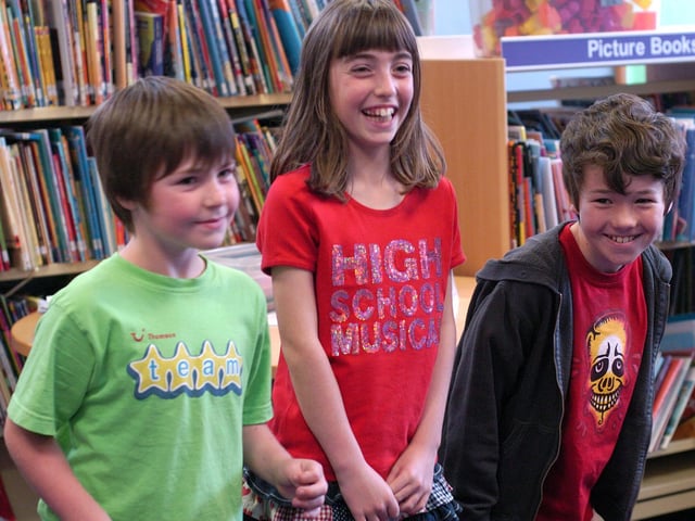 Children enjoy a musical storytime project involving singing and dancing and playing instruments at Whitby Library.