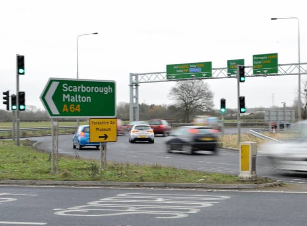 The A64 Hopgrove junction could soon be partly dualled out towards the coast.