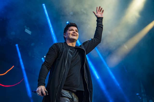Frontman Danny O'Donohue hails the crowd