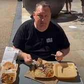 Rate My Takeaway YouTube star Danny Malin at Baxters of Scarborough. (Photo: Rate My Takeaway/YouTube)