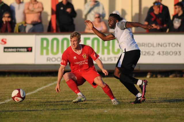 Boro in action against Brid Town earlier this summer