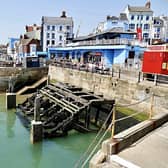 This excellent photograph of visitors enjoying Bridlington harbour was taken by Aled Jones.