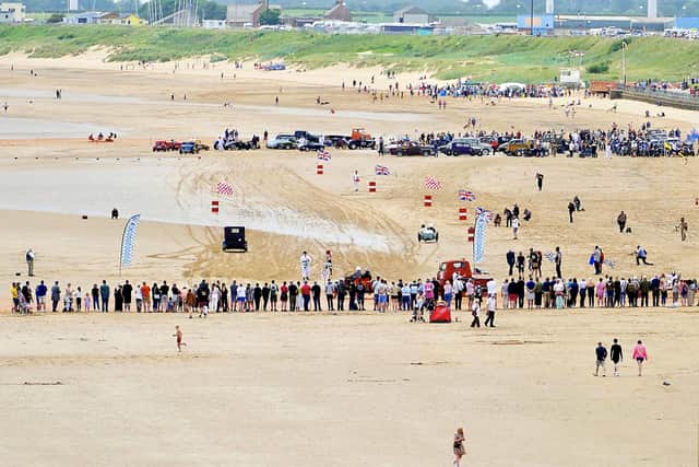 The Race the Waves spectacular on Bridlington’s south beach was the focus of Aled Jones.