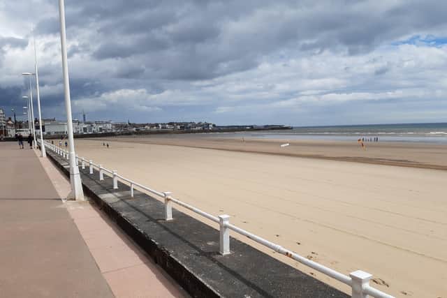 This pristine south beach sandscape after an early morning rake spruce up was sent in by Alan Ross.