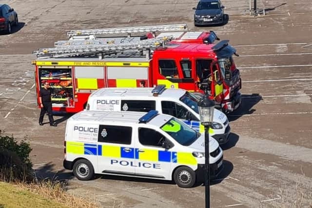 Police and fire crews were called to the scene to deal with the incident.