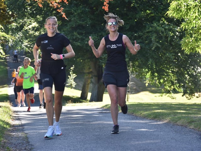 Thumbs-up at Sewerby Parkrun