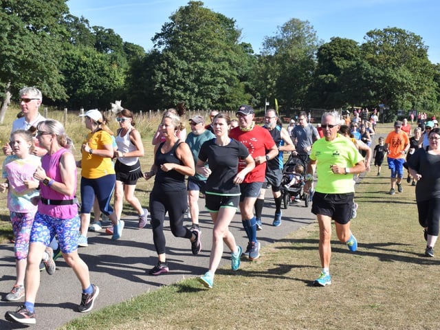 The early stages of the Sewerby Parkrun