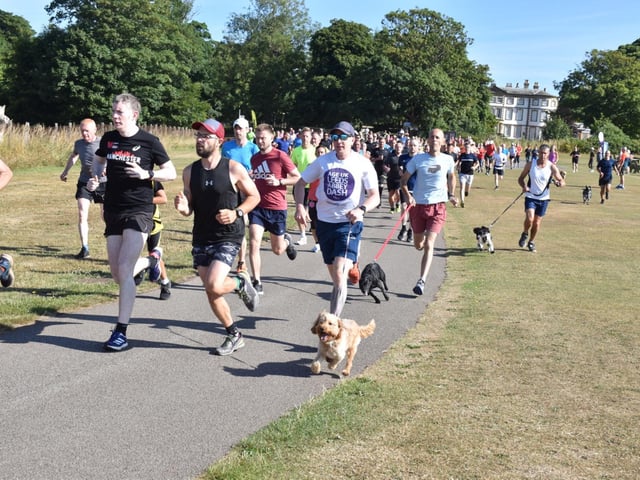 Action from Sewerby Parkrun