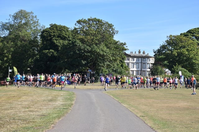 Racing away from the start-line at Sewerby Parkrun