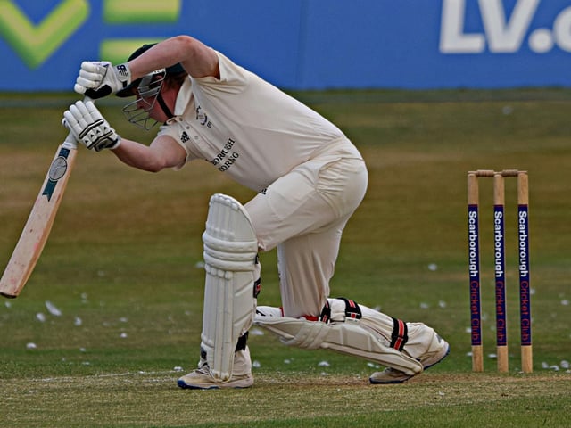 Wykeham batter Ezra Pashby plays it through the covers