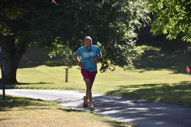 Bridlington Road Runners chairman Martin Hutchinson in action at Sewerby Parkrun
Photo by TCF Photography