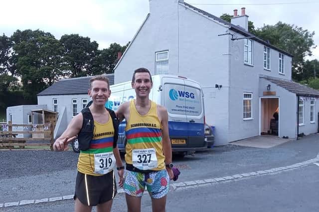 Commondale Fell Race runner-up Paul Lawton, left and winner Daniel Bateson, both from Scarborough AC