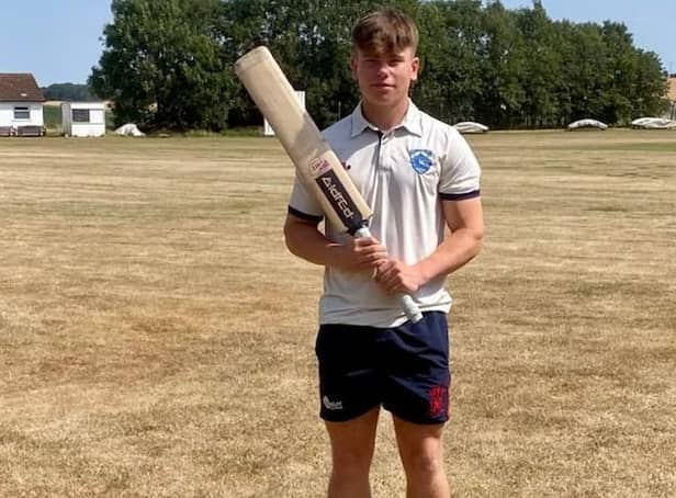 Isaac Coates, 16, hits superb 161 not out in Sewerby CC victory
