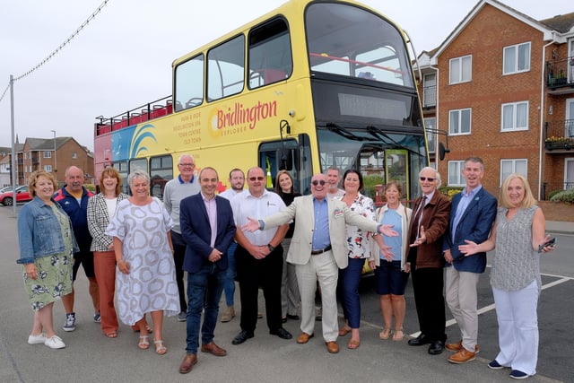 Brendan Sheerin was joined by local residents, tourists, business owners and even some competition winners. Photo courtesy of Richard Ponter