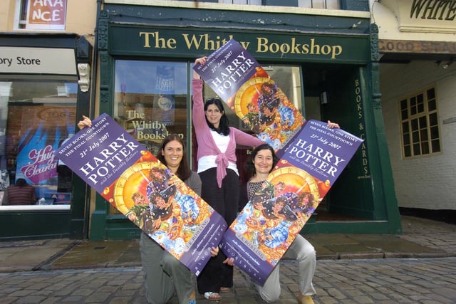 The final Harry Potter book is soon to be released. Pictured are the staff of Whitby Bookshop, left to right, Jo Riby, Fiona Duncan and Nathalie Touitou.