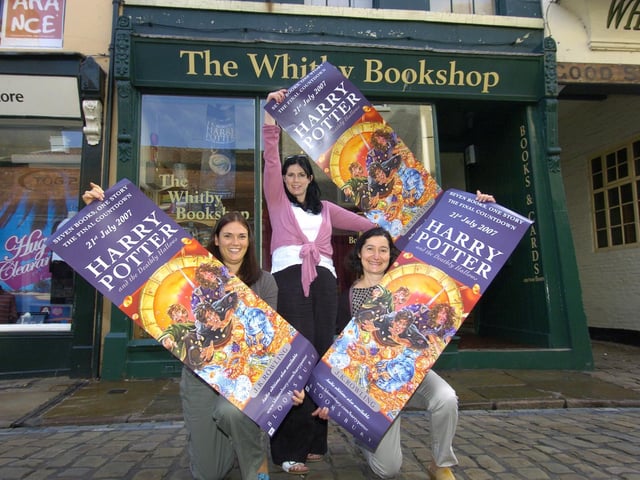 The final Harry Potter book is soon to be released. Pictured are the staff of Whitby Bookshop, left to right, Jo Riby, Fiona Duncan and Nathalie Touitou.