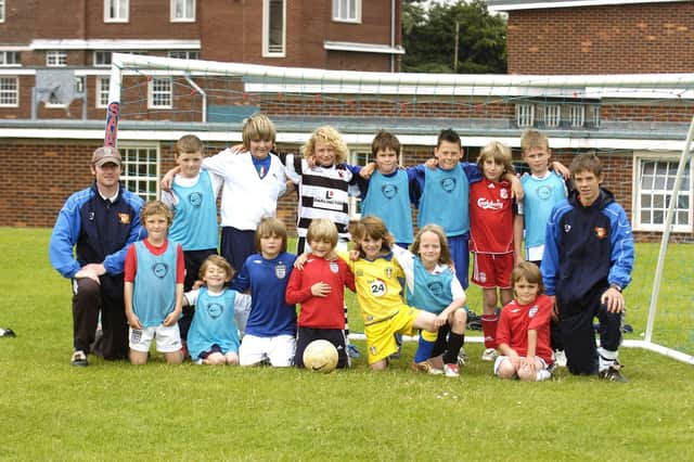 Children take part in Soccer School at Eskdale.