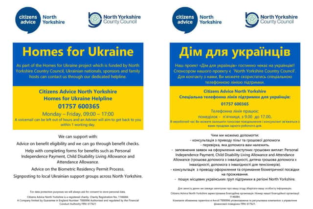 Posters have been created in English, Ukrainian and Russian