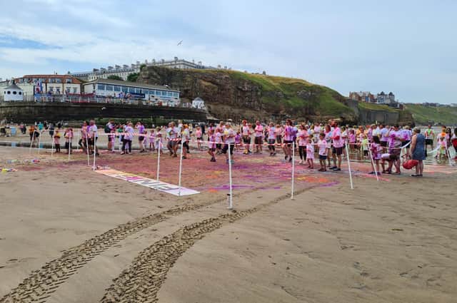 Competitors at the start of this year's Colour Run.