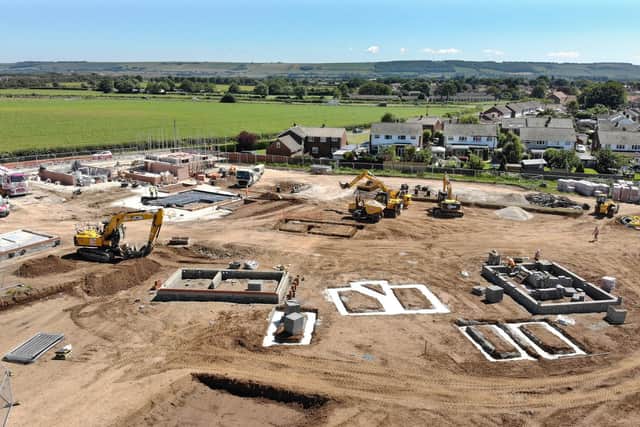 The Northfield Meadows development on Stoney Haggs Road in Seamer where thieves stole diesel.