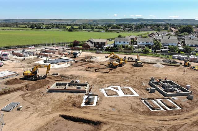 The Northfield Meadows development on Stoney Haggs Road in Seamer where thieves stole diesel.