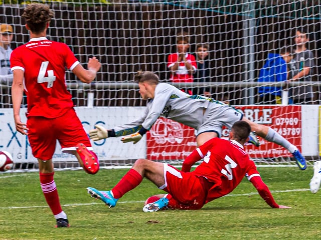 Giles' shot sails into the Boro net