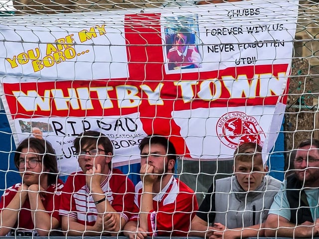 Boro fans watch the game