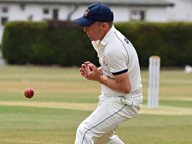 A rare error from Driffield who bowled and fielded superbly