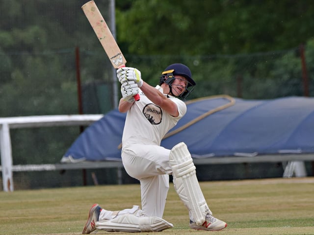 Scarborough CC youngster Hayden Williamson struck a couple of lusty blows and remained not out
