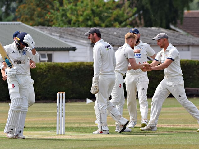 Scarborough Opener Oli Stephenson walks off as Driffield celebrate