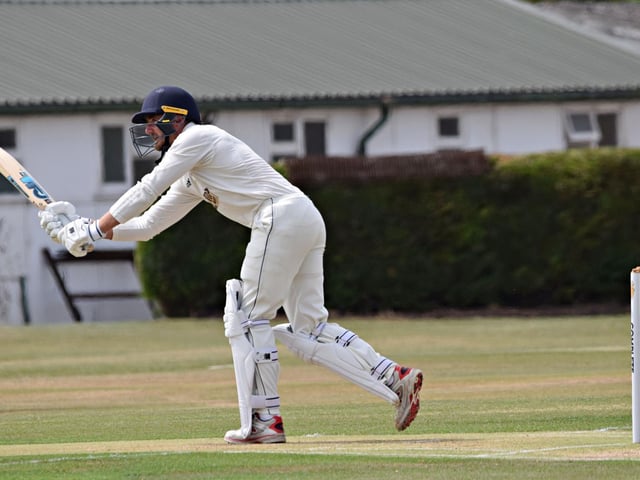 Oli Stephenson falls first ball
