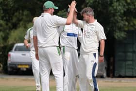 Bridlington 2nds celebrate taking a Seamer wicket