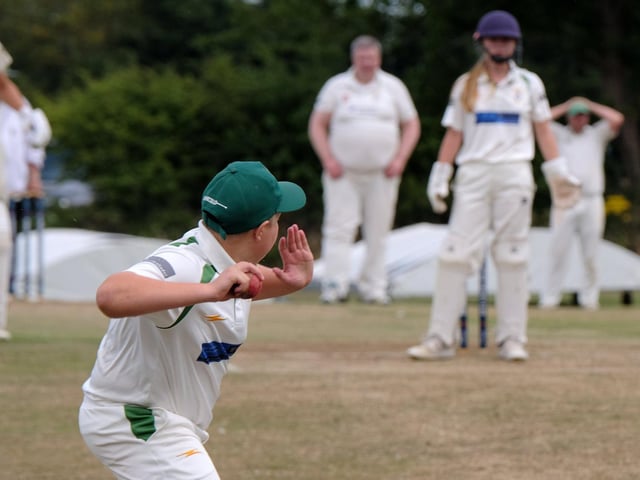 Brid hurl the ball back into keeper Scarlet Brooks