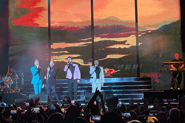 Westlife at Scarborough's Open Air Theatre. Photo by Steve Bambridge.
