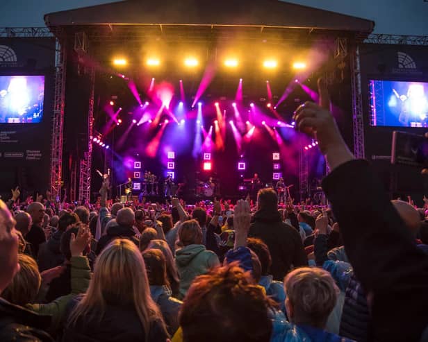 Simply Red at Scarborough Open Air Theatre. Photo courtesy of Cuffe and Taylor.