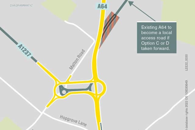 The new proposed roundabout layout, highlighted in yellow. (Photo: National Highways)