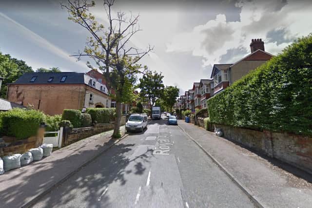 Police said the suitcase was stolen from Royal Avenue. (Photo: Google Maps)