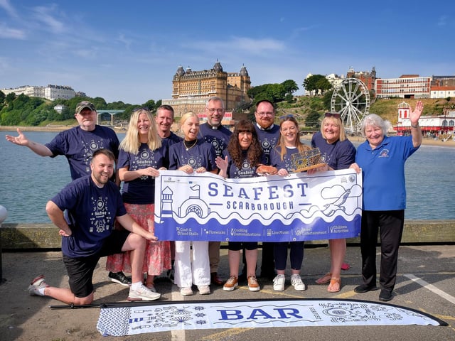 The Seafest team: Karl Cammish, Martyn Hyde, Faye Francis, Jamie Wallace, Jemima Whyte, Rev Richard Walker, Janet Jefferson, Chris Burrows, Vicki Jones, Janet Deacon, Lindy Rowley