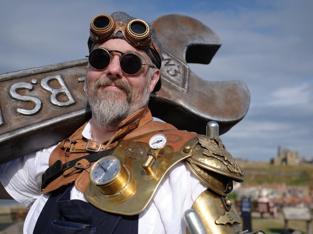 The steampunk festival attracted some characters to Whitby.