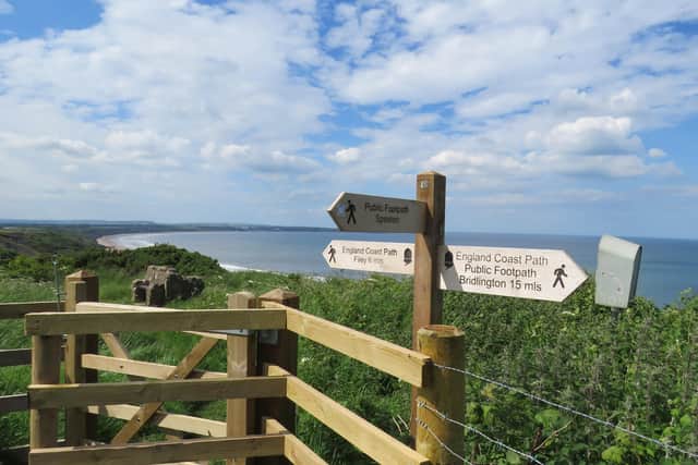 The cliff path at Speeton, en route from Bridlington to Filey. Photo submitted