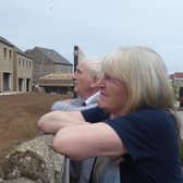 Councillor Jayne Phoenix and Bridlington Town Mayor Mike Heslop-Mullens at the site in Flamborough. Photo submitted