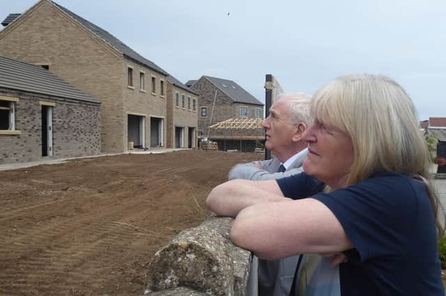 Councillor Jayne Phoenix and Bridlington Town Mayor Mike Heslop-Mullens at the site in Flamborough. Photo submitted