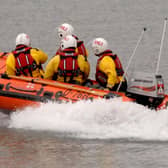 Scarborough RNLI's inshore lifeboat was deployed after the dinghy got into difficulty.