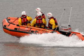 Scarborough RNLI's inshore lifeboat was deployed after the dinghy got into difficulty.