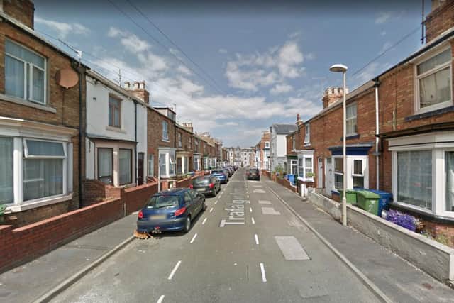 The house window was smashed on Trafalgar Terrace in Scarborough. (Photo: Google Maps)