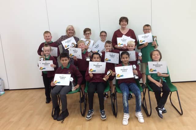 Presenting awards