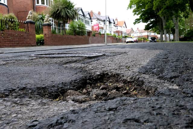 Potholes have also become an issue for motorists on Peasholm Drive.